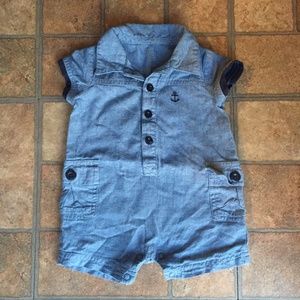 Blue Baby Romper